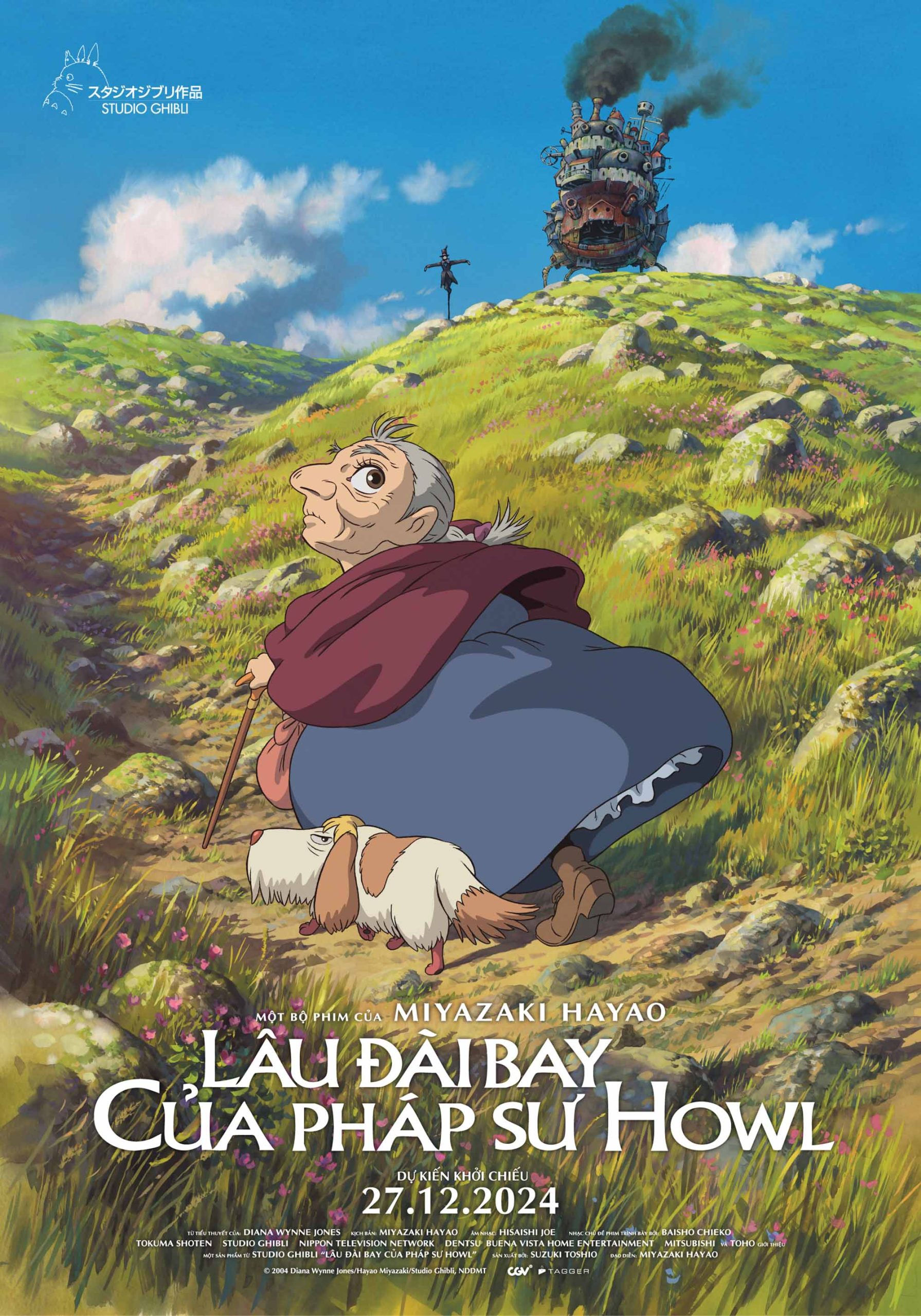Anime lâu đài bay của pháp sự Howl