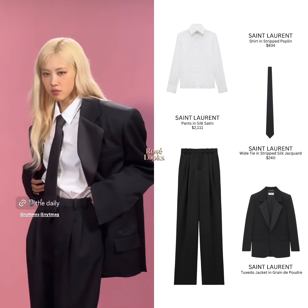 Bản phối menswear Saint Laurent
