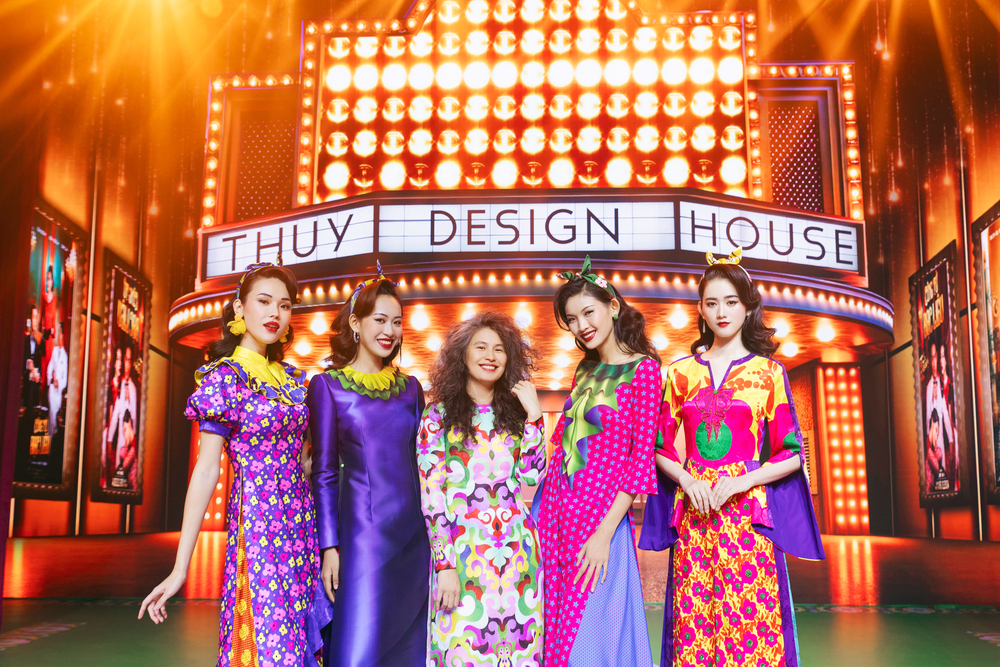 tia thuỷ nguyễn và các thiết kế áo dài
