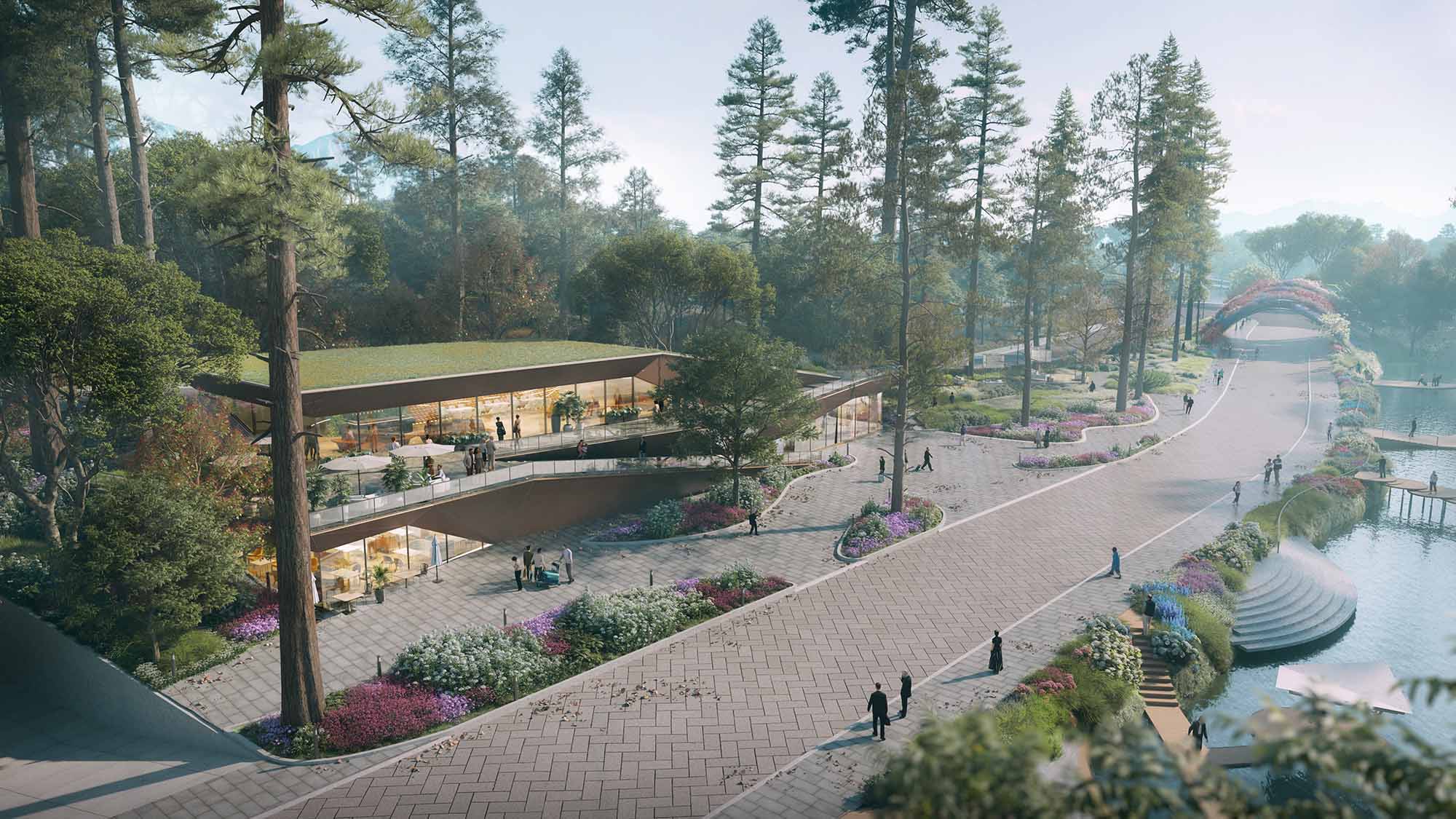 Khuôn viên bên trong Haus Da Lat 