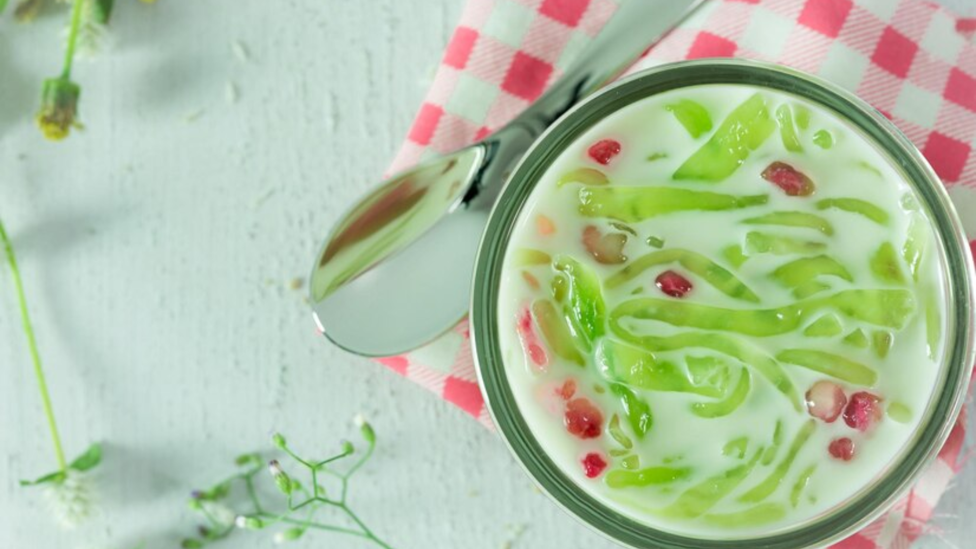 sữa chua thạch lá nếp