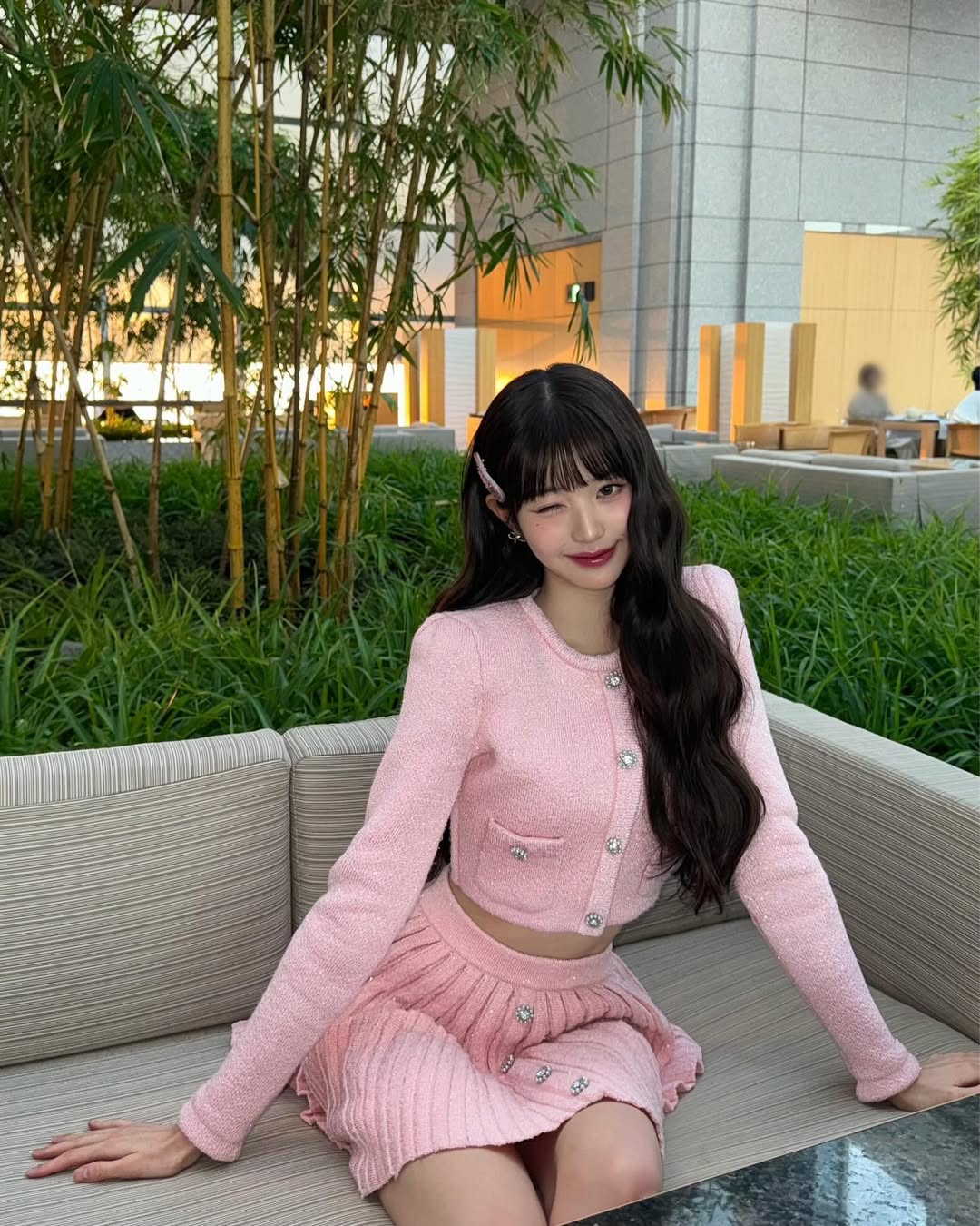 wonyoung phụ kiện tóc 