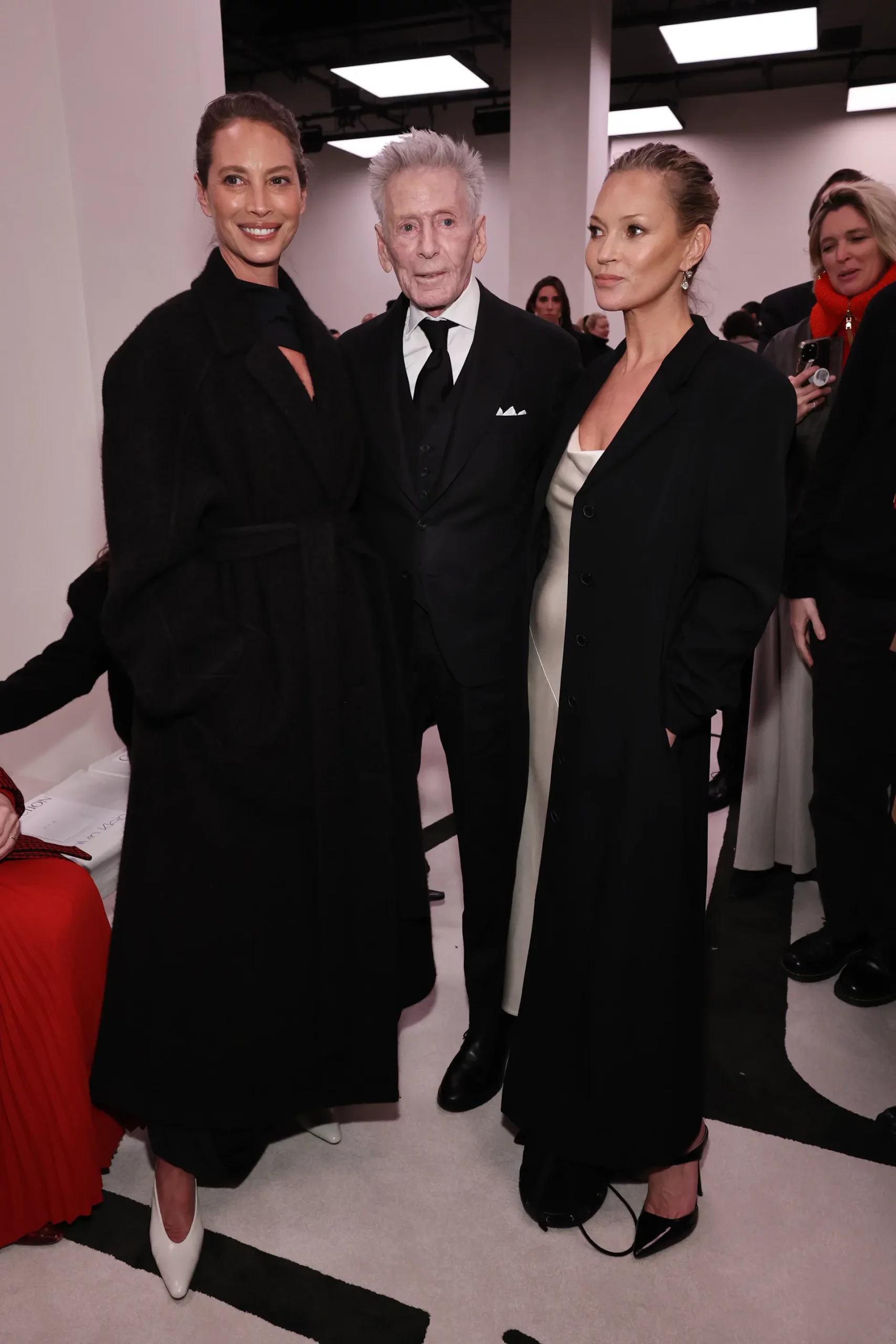 thời trang Christy Turlington, Calvin Klein và Kate Moss chung khung hình tại show Calvin Klein.