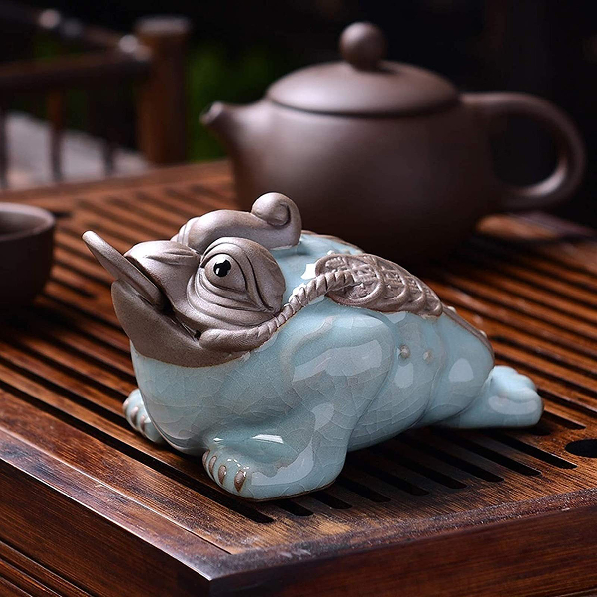 thiềm thừ gốm sứ trong phong thủy