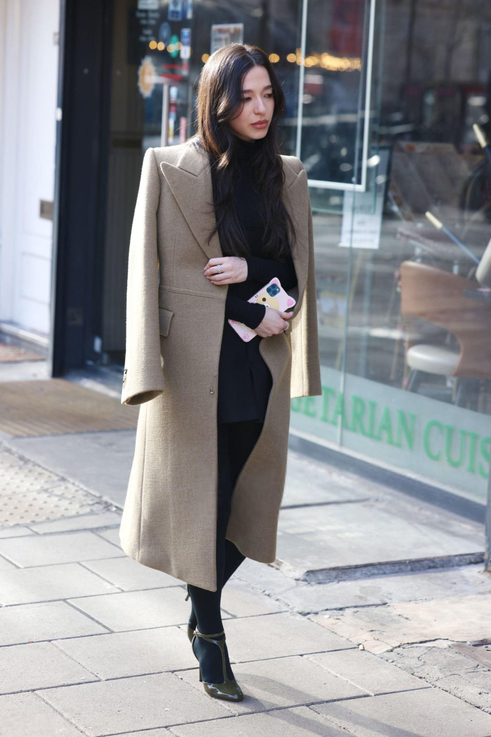 mikey madison trench coat