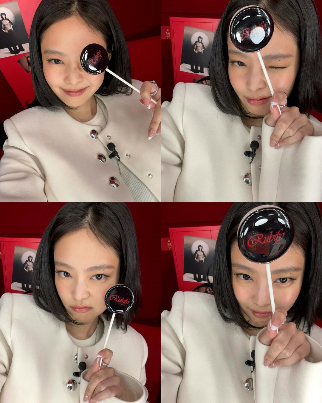 bản phối đồ all white jennie