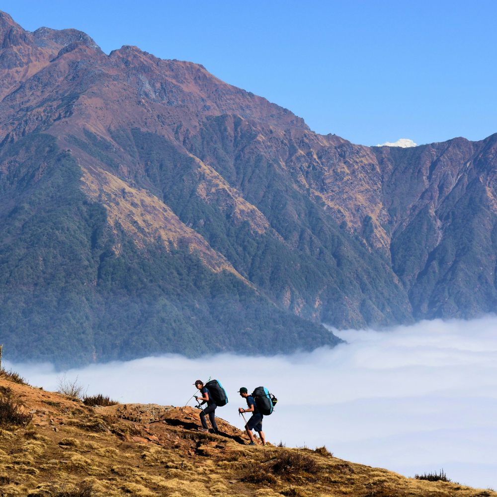 Hình ảnh người đi trekking.
