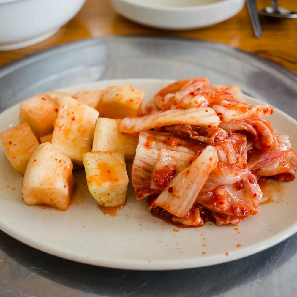 Kim chi và các rau củ ngâm chứa lượng probiotics lớn