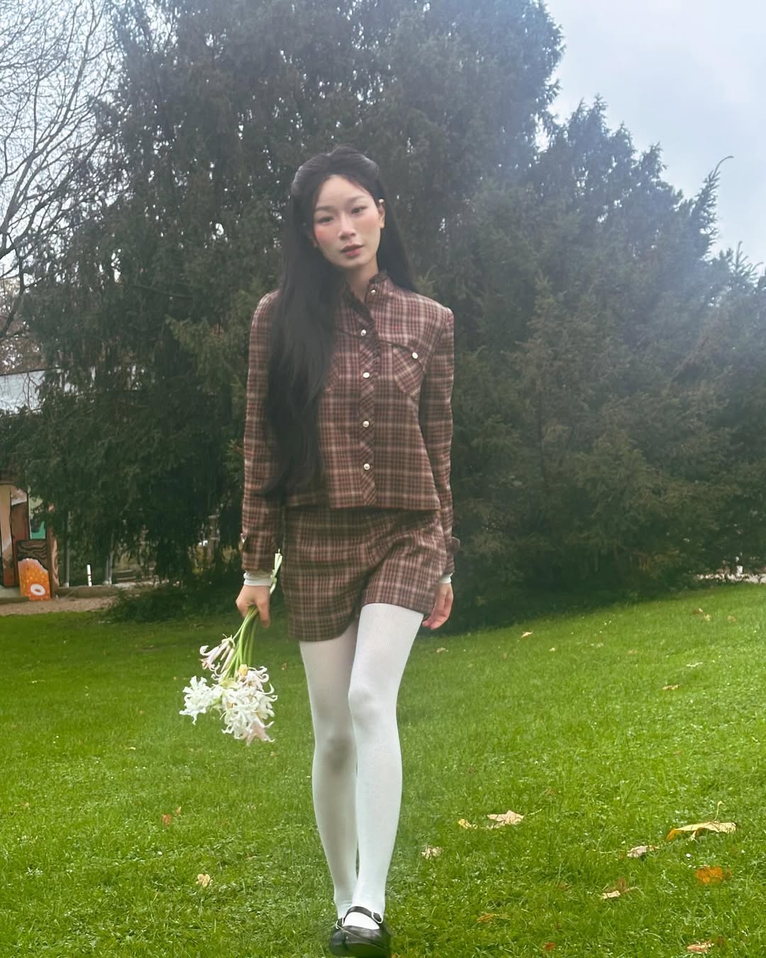 sơ mi caro quần short
