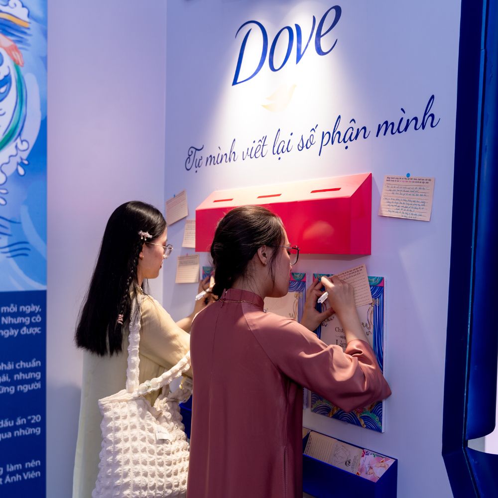 khách tham dự sự kiện của dove