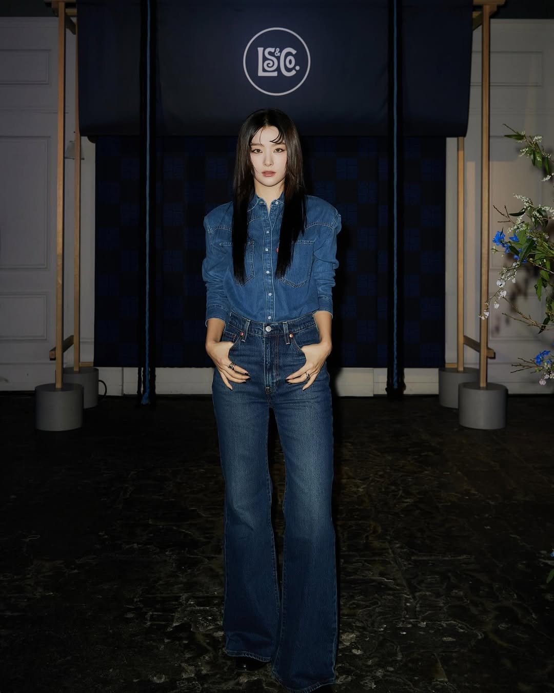 dáng quả lê uần jeans
