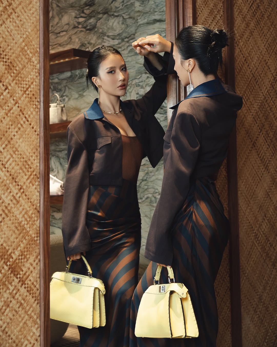 quỳnh anh shyn đồng phục office wear