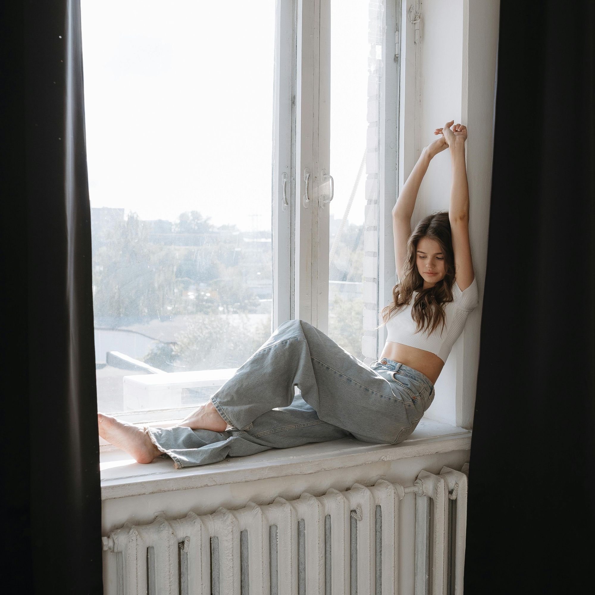 cô gái có dấu hiệu bị căng cơ