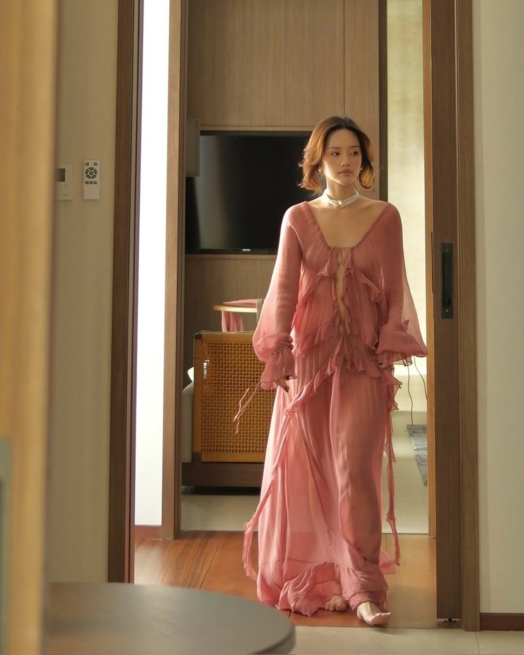 phong cách đầm boho-chic