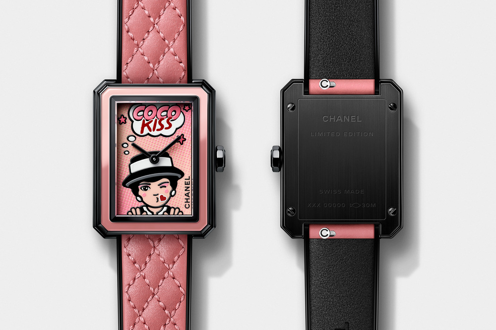 đồng hồ dây hồng chanel