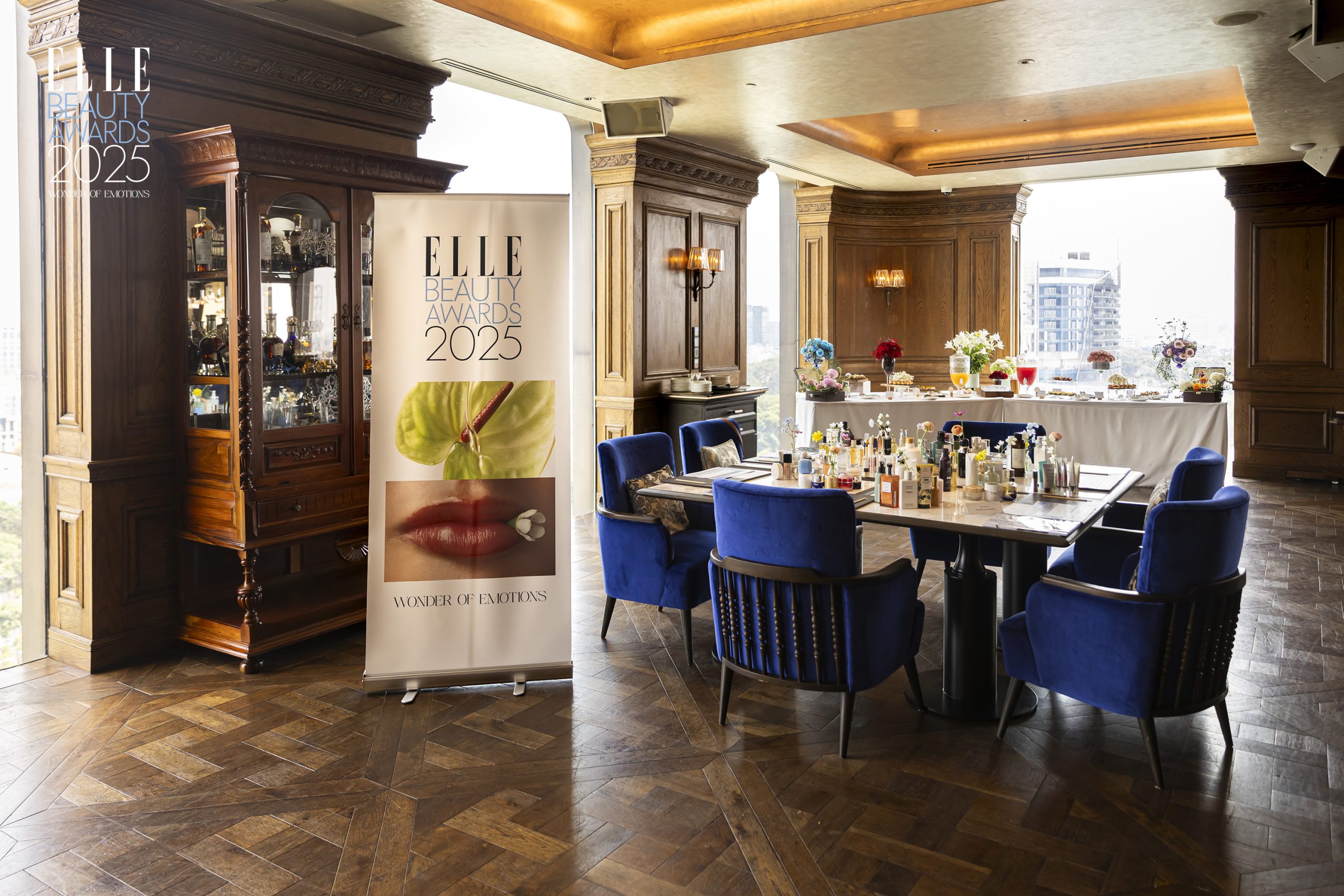 Không gian ại buổi chấm điểm ELLE Beauty Awards 2025
