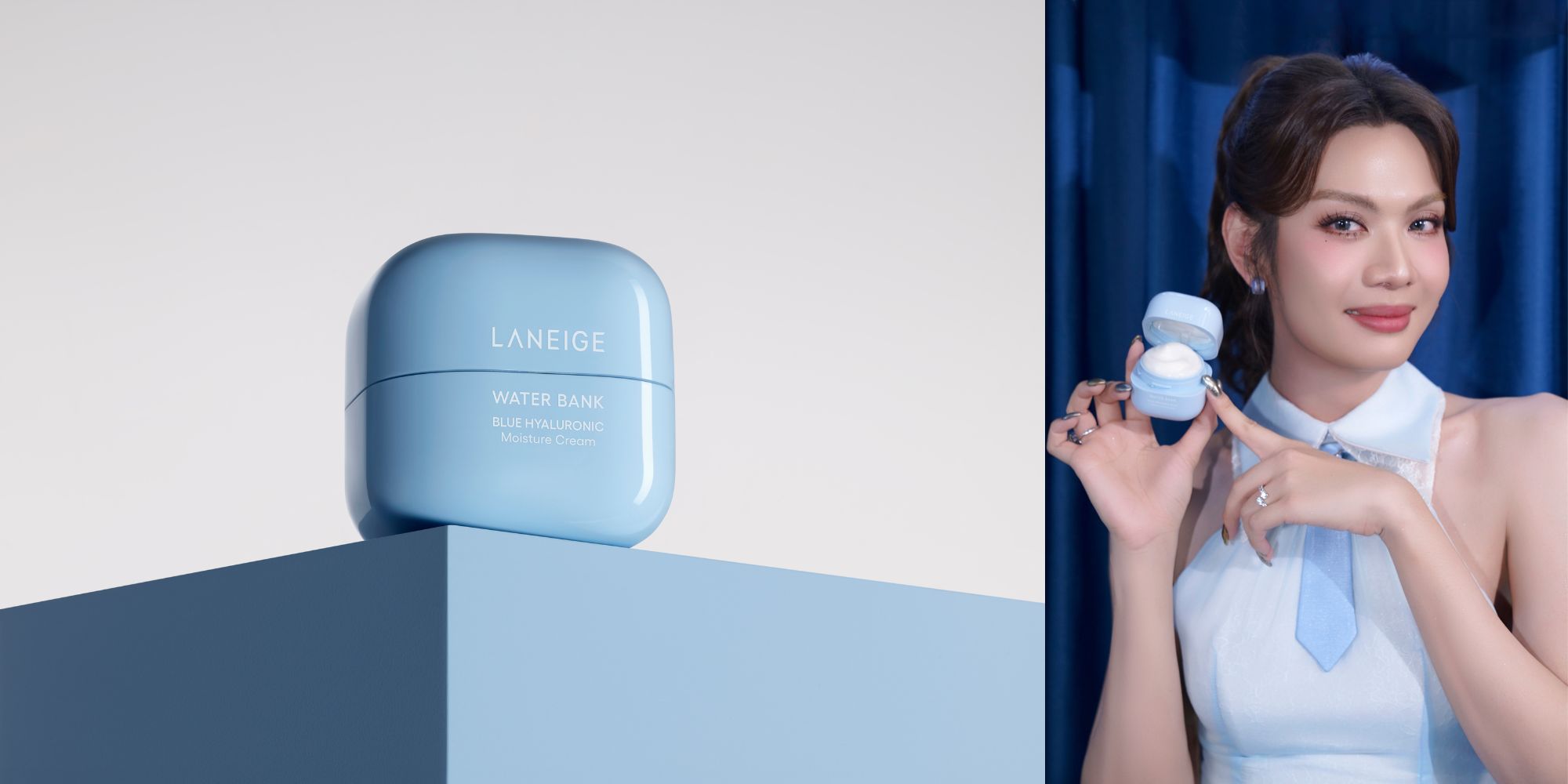 Luna Đào tạo dáng cùng sản phẩm Laneige Water Bank Moisture Cream