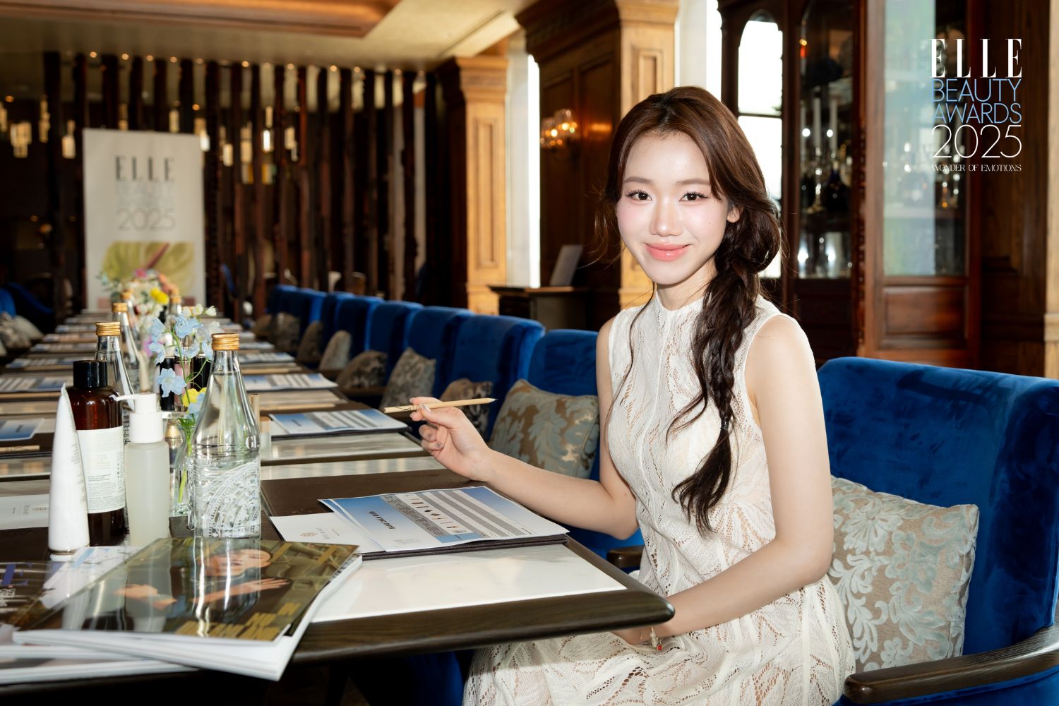 Khách mời Meichan tham dự ELLE Beauty Awards 2025.