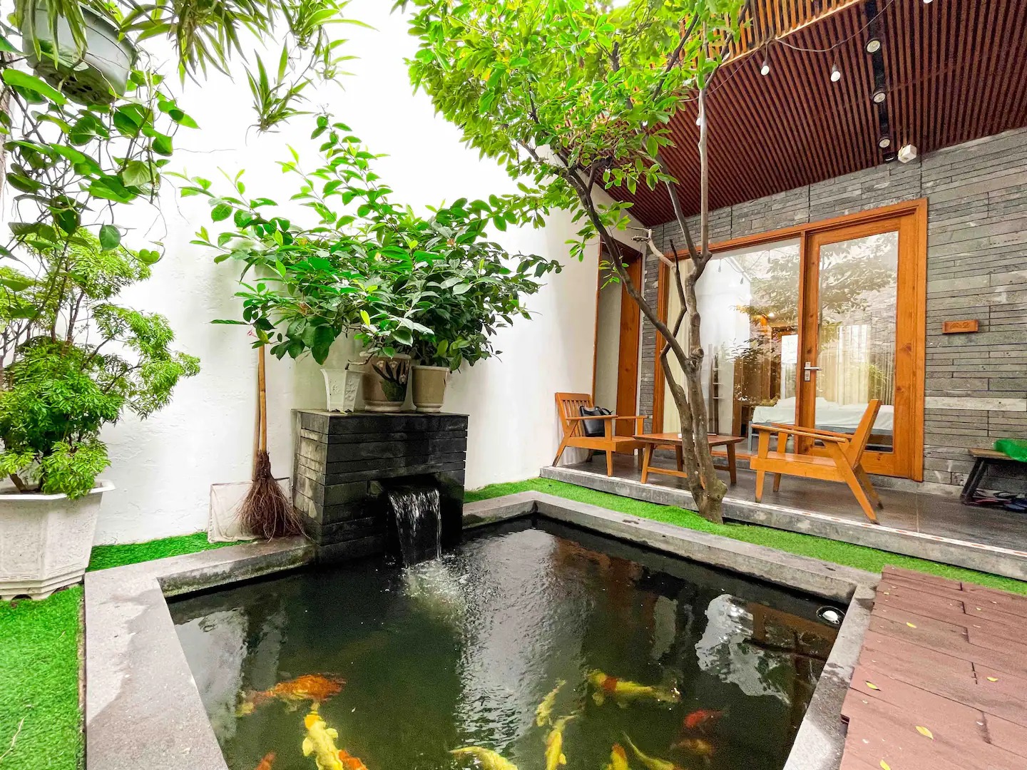 không gian xanh tại carol homestay