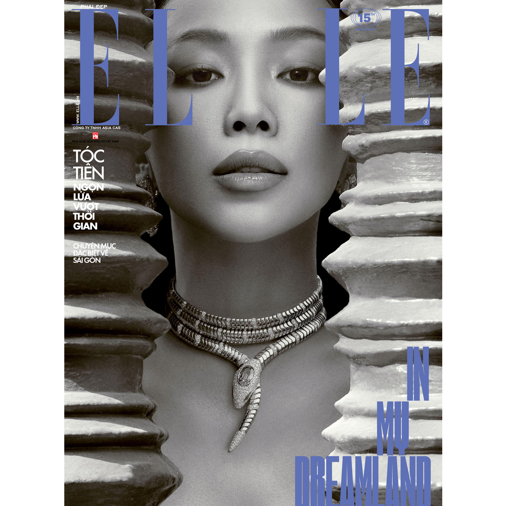 elle việt nam trang bìa tóc tiên
