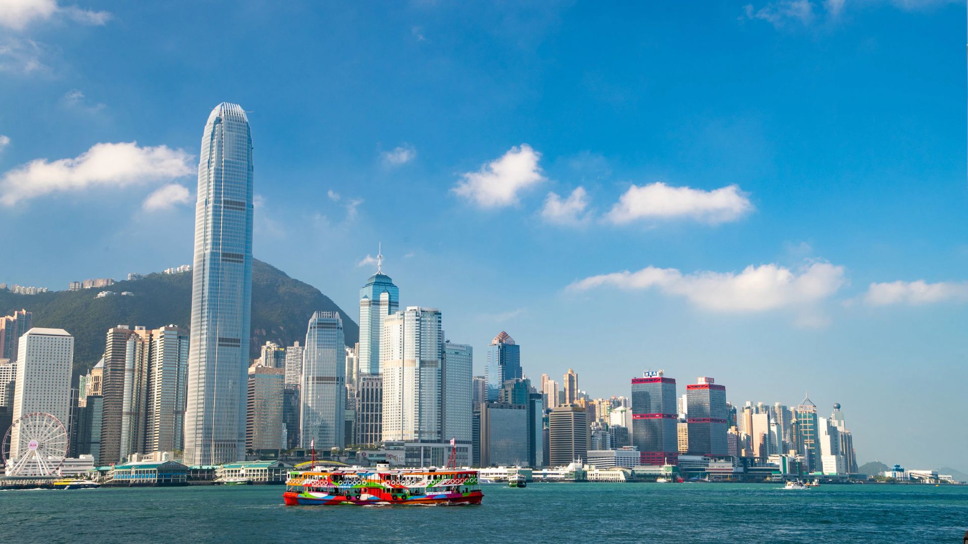Đi phà qua khu Cửu Long Kowloon