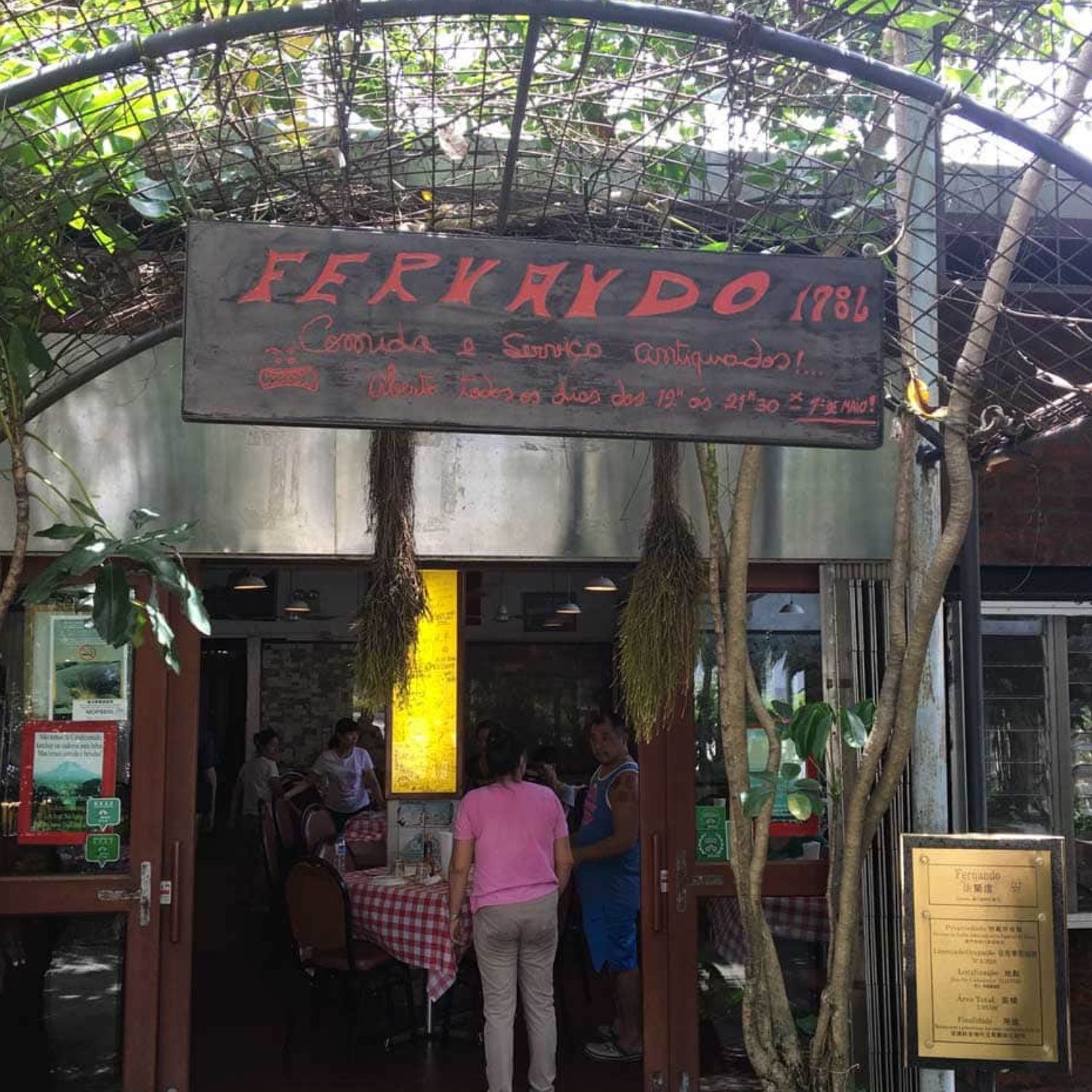 Fernando’s restaurant Ma Cao