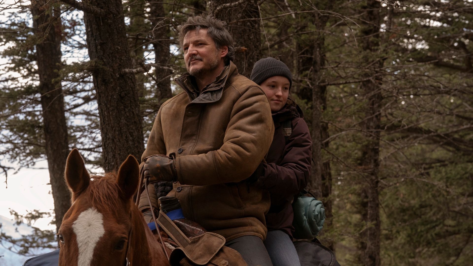 Joel (pedro pascal thủ vai) và cô con gái Ellie trong the last of us