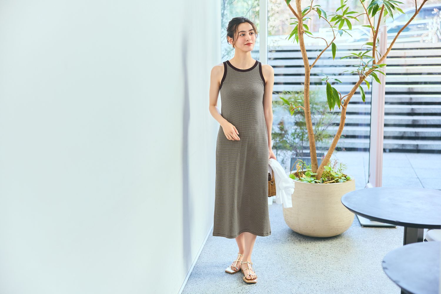 đầm maxi uniqlo 