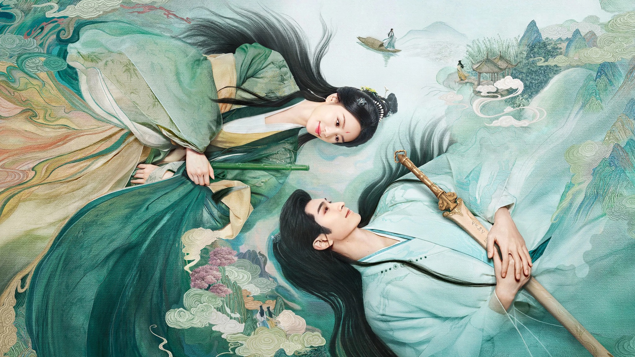 Hoài Thủy Trúc Đình poster phim Trương Vân Long - Lưu Thi Thi