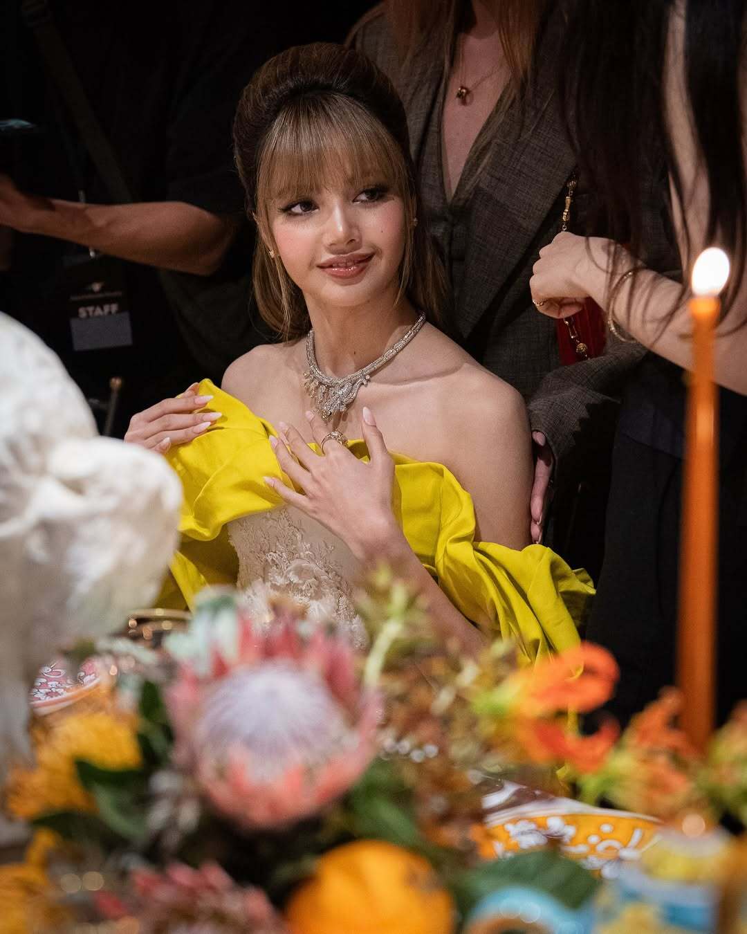vòng cổ Lisa tham dự sự kiện Bvlgari