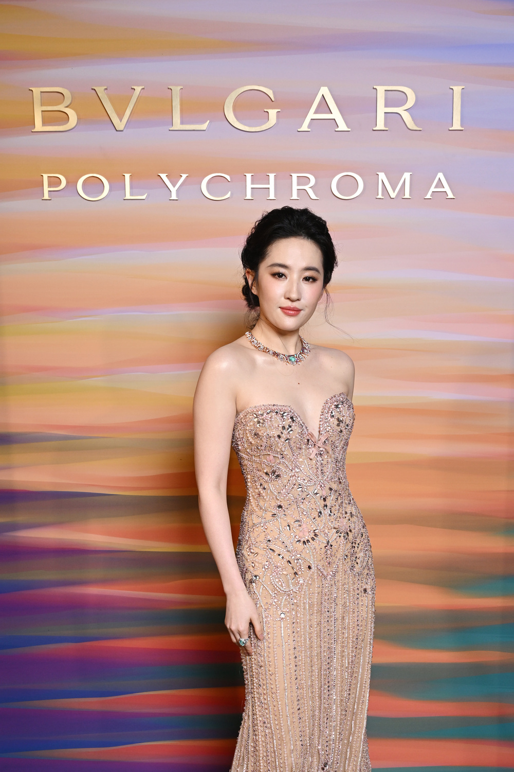 Lưu Diệc Phi tại buổi ra mắt Bvlgari Polychroma