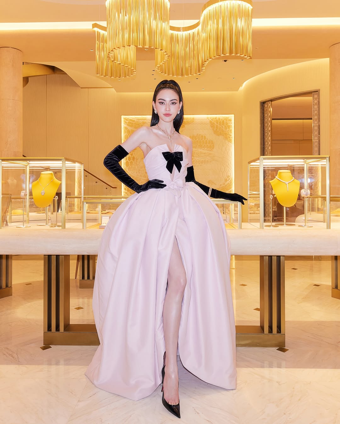 đầm nơ coquettecore