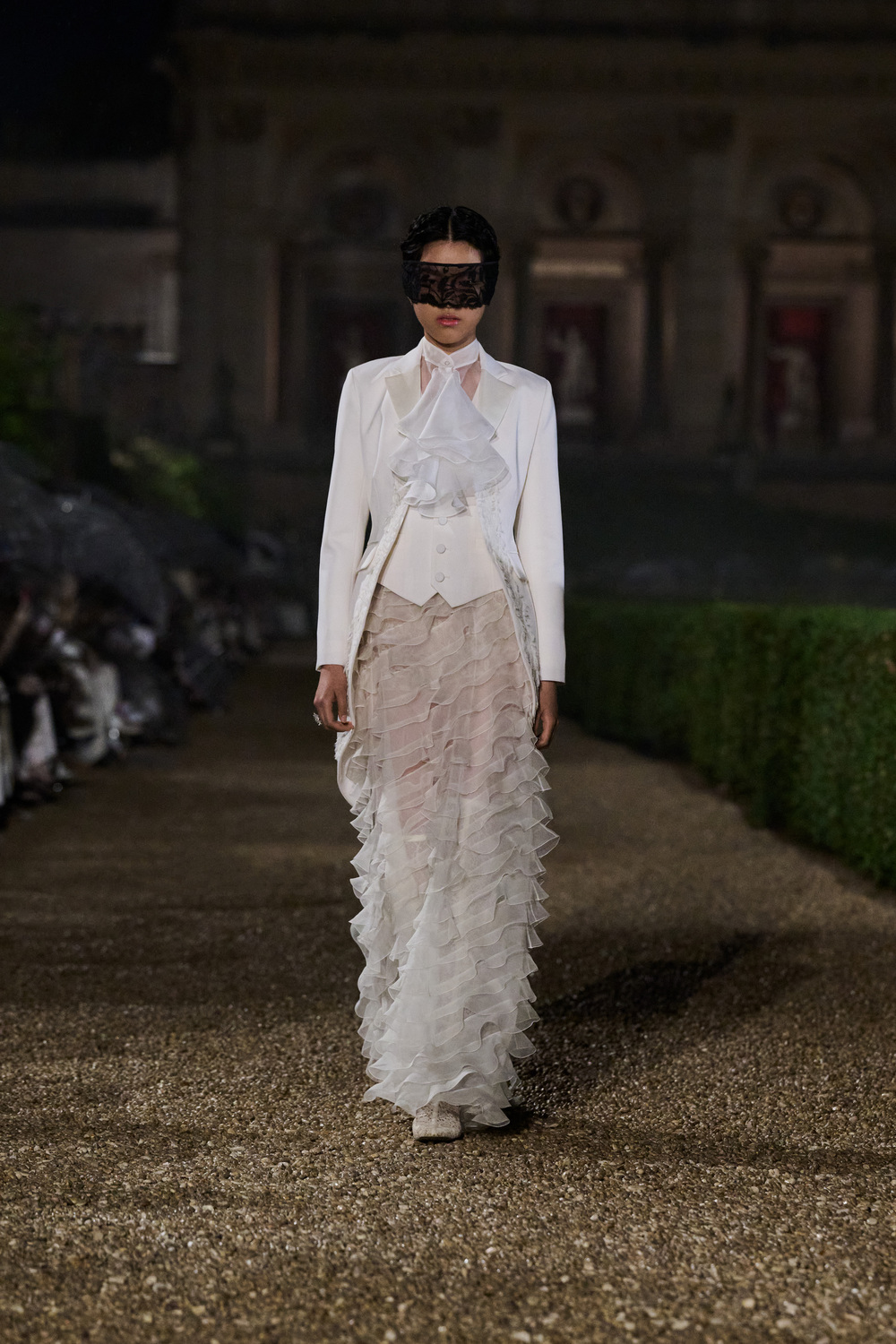 váy ren nơ BST Dior Cruise 2026