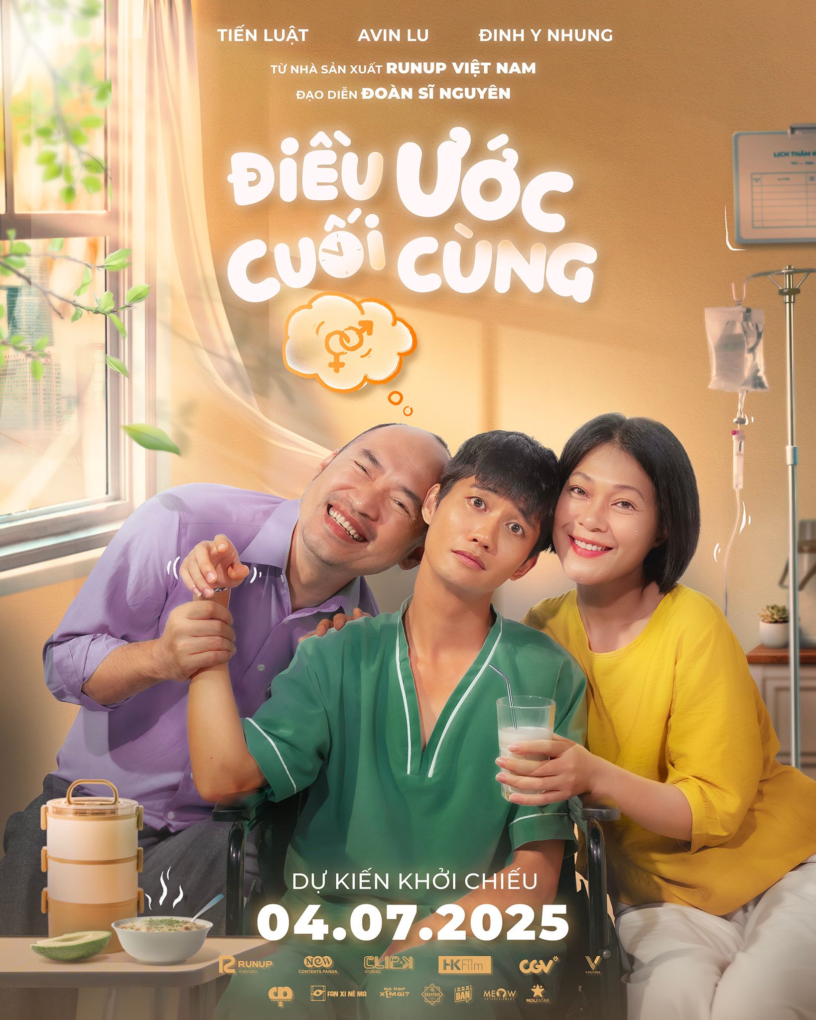 Poster phim Điều Ước Cuối Cùng gia đình Tiến Luật, Đinh Y Nhung, Avin Lu