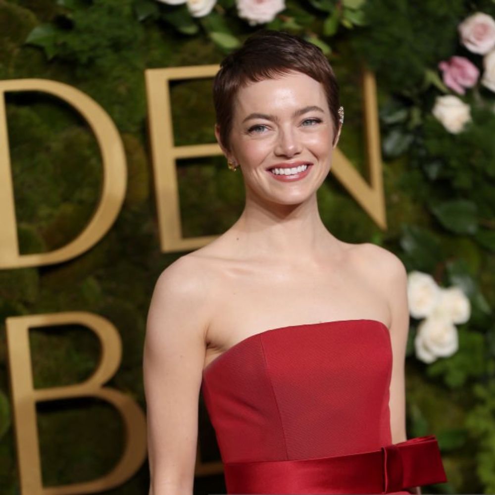 Emma Stone cùng mái tóc pixie tại Golden Globe Awards