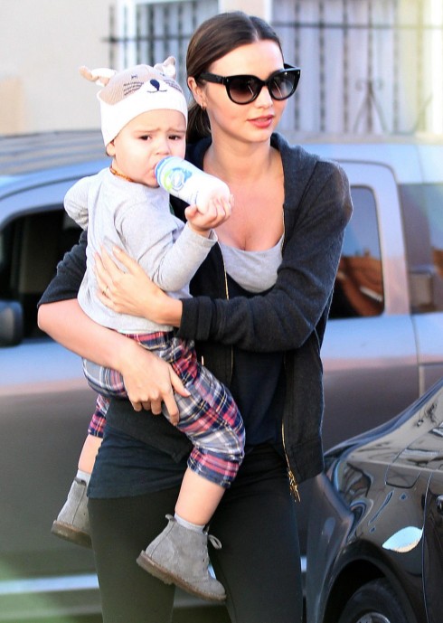 Exclusive... Miranda Kerr And Son Flynn At A Gym In Beverly Hills