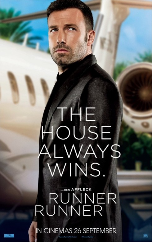 Ben Affleck trong hình ảnh quảng cáo phim "Runner Runner".
