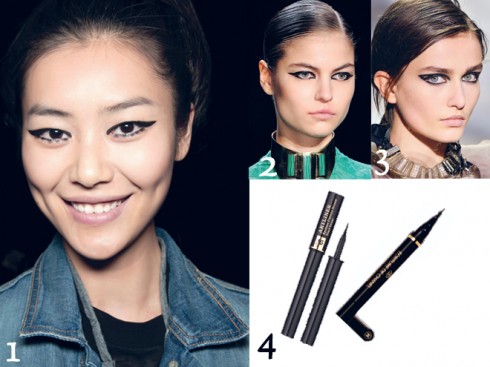 1.ANNA SUI - 2.Monique Lhuillier - 3.LANVIN - 4. Eyes Liner