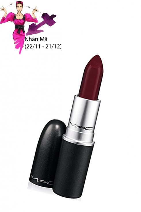 Nhân Mã (22/11 - 21/12):<br/>Những đồn đoán và bàn tán vô thưởng vô phạt sẽ làm phiền bạn trong những ngày đầu tuần. Nhưng vốn là người vô tư, phóng khoáng, Nhân Mã sẽ sớm vượt qua rắc rối đó. Sự xuất hiện của bóng hình xưa sẽ mang kỉ niệm ùa về, phủ đầy tâm trí bạn trong những ngày cuối tuần. Nhân Mã là người lý trí nhưng lại mềm yếu trong tình cảm. Hãy tìm đến những người bạn có lí trí mạnh để sẻ chia và xin tư vấn bạn ạ.<br>
Thỏi son M.A.C lên màu chuẩn xác, không bị bóng và có chứa các thành phần làm mềm, chất tạo độ mờ Silica. Ngoài ra, son còn có thêm vitamin E & chiết xuất từ vitamin C chống oxy hóa. Mùi hương và độ bóng óng ánh nhẹ của vanilla, độ lan độc đáo của bột màu tạo cho son của M.A.C vẻ đẹp riêng biệt, là màu sắc của sự mạnh mẽ quyết đoán mà Nhân Mã cần trong tuần này.