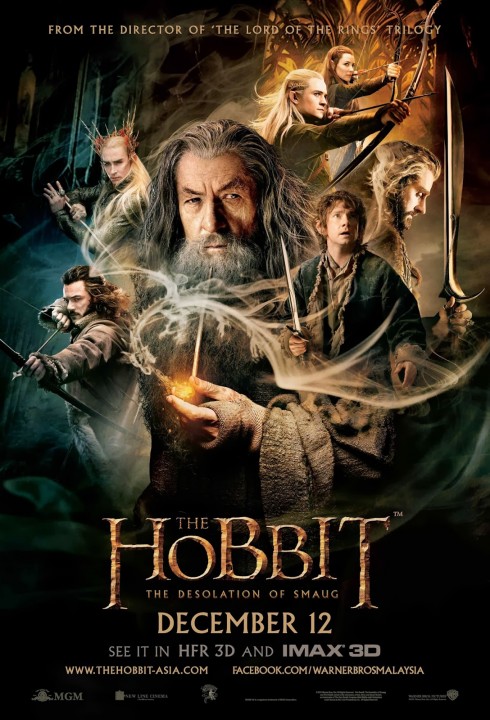 The Hobbit 2 The Desolation of Smaug official movie poster in Malaysia - HD large