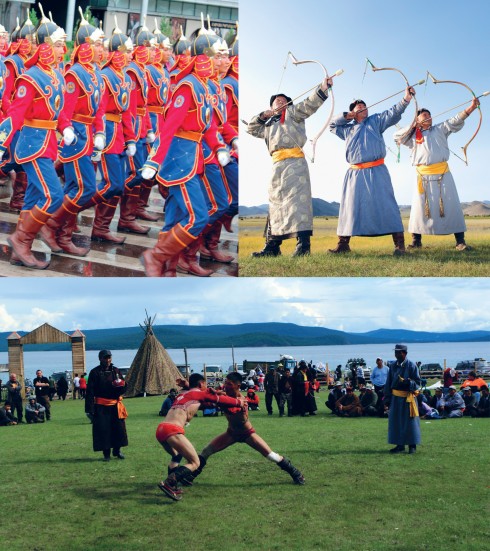 Tháng Bảy là mùa của lễ hội tại Mông Cổ. Bạn sẽ có cơ hội hòa mình vào trong tiếng cười giòn giã của người dân, xem những trận thi đấu vật và tìm hiểu về nền văn hóa truyền thống của người Mông Cổ.