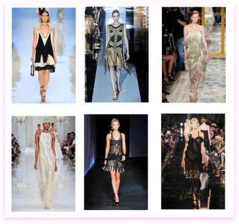 Cảm hứng váy flapper từ thập niên 20 trong bộ sưu tập Gucci, Marchesa, Etro và Ralph Lauren 2012