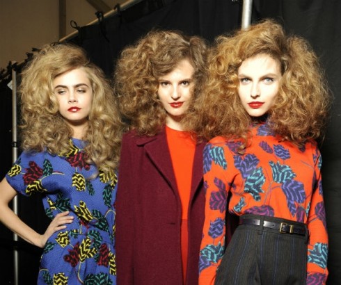 beautiful blow-outs at Diane Von Furstenburg  AW13 Fashion Shows!