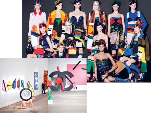 Chiến dịch quảng cáo của Prada và sân khấu show Chanel Xuân-Hè 2014 tràn ngập nghệ thuật