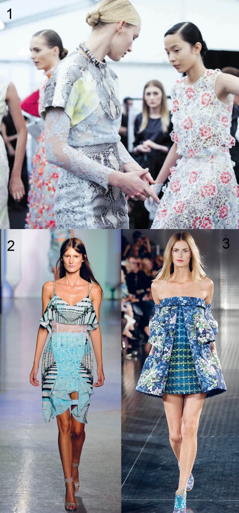 1.Erdem - 2.Peter Pilotto - 3.Mary Katrantzou