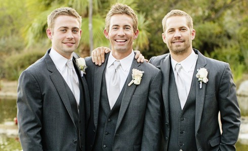 Cody Walker, Caleb Walker và Paul Walker tại lễ cưới của Caleb vào tháng 10/2013