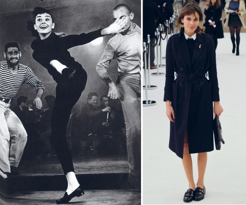 Audrey Hepburn và Alexa Chung