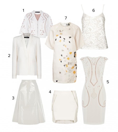 1.KAREN MILLEN 2.MANGO 3.WAREHOUSE 4.TOPSHOP 5.KAREN MILLEN 6.TOPSHOP 7.TOPSHOP