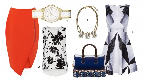 1.Oasis 2.Mango 999.000VNĐ 3.DKNY 4.Banana Republic 5.Karen Millen 6.Furla