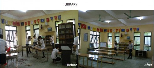 Cải tạo thư viện cho nhà trường